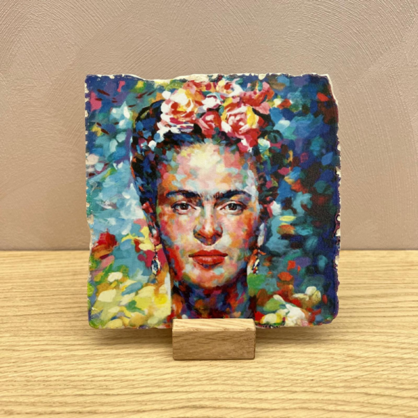 Tegeltje Frieda Kahlo blauw